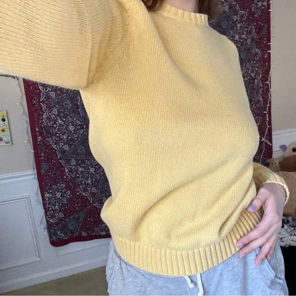 Lands' End Sweaters Yellow Lands End Sweater Poshmark